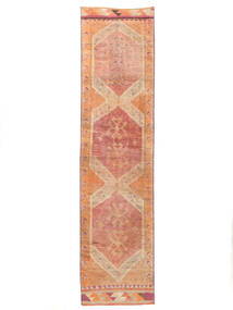  90X350 Medalhão Pequeno Herki Vintage Tapete Lã, Carpetvista