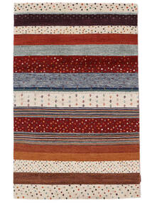 Gabbeh Loribaft Teppich 116X182 Dunkelrot/Beige Wolle, Indien Carpetvista
