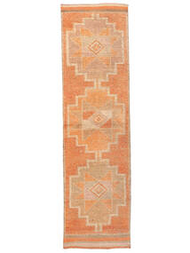 88X320 Herki Vintage Modern Hallmatta Orange/Brun (Ull, Turkiet) Carpetvista