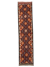 86X366 Herki Vintage Matot Matto Moderni Käytävämatto Musta/Tummanpunainen (Villa, Turkki) Carpetvista