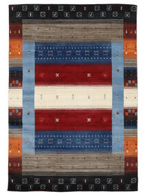 Gabbeh Loom Teppich 160X230 Schwarz/Braun Wolle, Indien Carpetvista