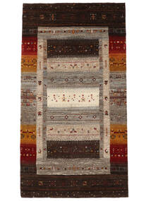 絨毯 ギャッベ Loribaft 86X160 茶色/ブラック (ウール, インド)