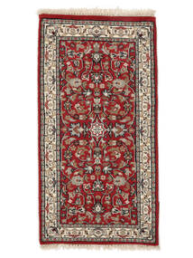  Oriental Keshan Indo Rug 62X120 Brown/Dark Red Wool, India Carpetvista