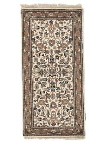 60X129 絨毯 オリエンタル カシャン インド 茶色/ベージュ (ウール, インド) Carpetvista