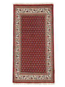  Orientalsk Mir Indisk Tæppe 70X140 Mørkerød/Brun Uld, Indien Carpetvista