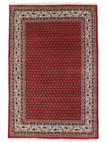 125X180 Mir Indisk Teppe Orientalsk Mørk Rød/Svart (Ull, India) Carpetvista