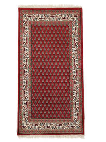 70X140 絨毯 オリエンタル Mir インド ダークレッド/ブラック (ウール, インド) Carpetvista