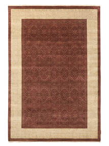 188X273 Sarough American Teppich Orientalischer Dunkelrot/Orange (Wolle, Indien) Carpetvista