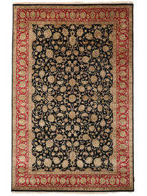 174X268 Sarough American Teppich Orientalischer Braun/Schwarz (Wolle, Indien) Carpetvista