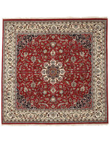 244X245 絨毯 オリエンタル カシャン インド 正方形 ダークレッド/茶色 (ウール, インド) Carpetvista