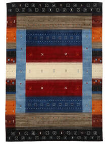 240X340 Tapete Gabbeh Loom Moderno Preto/Vermelho Escuro (Lã, Índia) Carpetvista