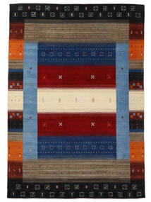 240X340 Gabbeh Loom Vloerkleed Modern Zwart/Bruin (Wol, India) Carpetvista
