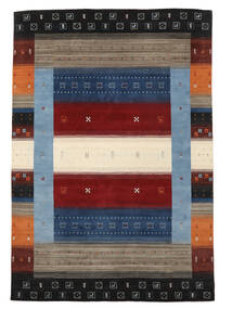 240X340 Gabbeh Loom Teppich Moderner Schwarz/Braun (Wolle, Indien) Carpetvista