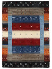 140X200 Tapis Gabbeh Loom Moderne Noir/Rouge Foncé (Laine, Inde)