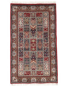 95X160 Bachtiar Indisch Teppich Orientalischer Dunkelrot/Schwarz (Wolle, Indien) Carpetvista
