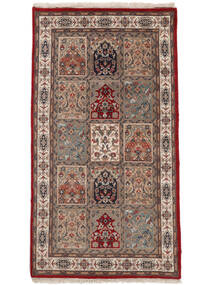 92X168 Bakhtiari Indo Rug Oriental Brown/Dark Red (Wool, India) Carpetvista