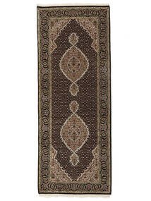  Tabriz Royal Rug 80X205 Wool Brown/Black Small Carpetvista