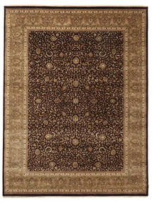 絨毯 オリエンタル サルーク American 278X362 茶色/ブラック 大きな (ウール, インド)