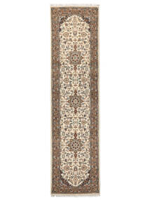  Orientalischer Keshan Indisch Teppich 78X300 Läufer Braun/Orange Wolle, Indien Carpetvista