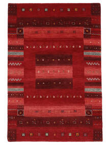 119X176 Gabbeh Loribaft Teppich Moderner Dunkelrot/Schwarz (Wolle, Indien) Carpetvista