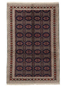 153X233 絨毯 オリエンタル トルクメン ブラック/茶色 (ウール, ペルシャ/イラン) Carpetvista