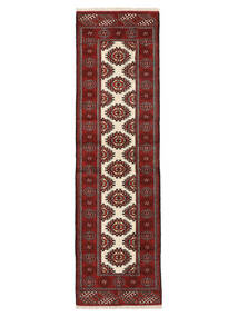 Dywan Turkmeński 86X291 Chodnikowy Ciemnoczerwony/Czarny (Wełna, Persja/Iran)