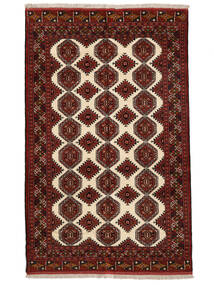  159X249 Turkaman Vloerkleed Zwart/Donkerrood Perzië/Iran Carpetvista