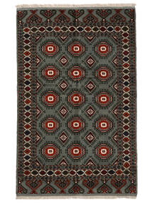  156X243 Turkaman Vloerkleed Zwart/Bruin Perzië/Iran Carpetvista