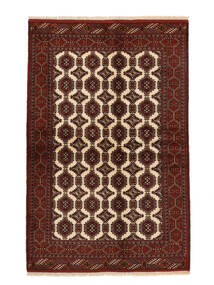  Turkaman Rug 136X208 Persian Wool Black/Dark Red Small Carpetvista