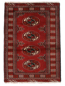  Turkaman Rug 80X110 Persian Wool Dark Red/Black Small Carpetvista