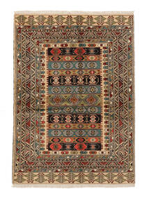136X191 Turkaman Rug Oriental Brown/Black (Wool, Persia/Iran) Carpetvista