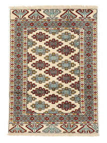 108X153 Turkaman Matta Orientalisk Brun/Beige (Ull, Persien/Iran) Carpetvista
