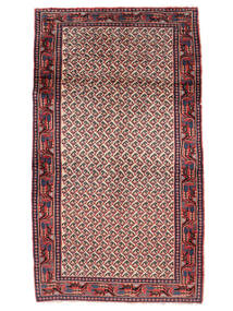  Persischer Sarough Mir Teppich 66X117 Dunkelrot/Schwarz (Wolle, Persien/Iran)