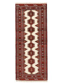  Turkaman Rug 82X198 Persian Wool Dark Red/Black Small Carpetvista