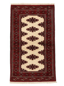 絨毯 ペルシャ トルクメン 96X163 ブラック/ベージュ (ウール, ペルシャ/イラン)