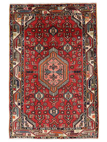 Asadabad Rug 77X118 Dark Red/Black Wool, Persia/Iran Carpetvista