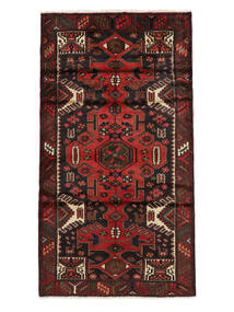  Itämainen Hamadan Matot Matto 102X197 Musta/Tummanpunainen Villa, Persia/Iran Carpetvista