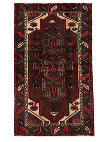  Hamadan Rug 114X192 Persian Wool Black/Dark Red Small Carpetvista