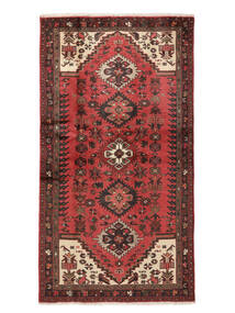 Hamadan Rug 103X191 Dark Red/Black Wool, Persia/Iran Carpetvista
