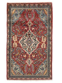  Sarouk Rug 79X134 Persian Wool Dark Red/Black Small Carpetvista