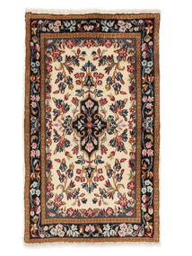 絨毯 ケルマン 72X122 茶色/ブラック (ウール, ペルシャ/イラン)