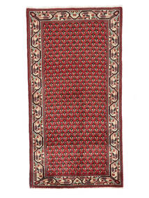  Sarough Mir Tepih 63X120 Perzijski Vuneni Tamno Crvena/Crna Mali Sag Carpetvista