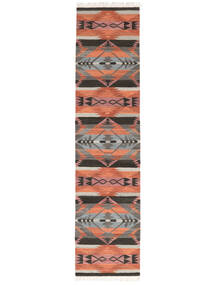 廊下 絨毯 80X350 Rajendra - オレンジ/レッド