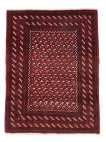 90X115 Tapis Baloutche D'orient Noir/Rouge Foncé (Laine, Perse/Iran) Carpetvista