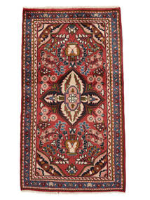 Lillian Rug 73X130 Dark Red/Black Wool, Persia/Iran Carpetvista