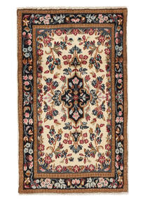 72X120 絨毯 オリエンタル ケルマン 茶色/ブラック (ウール, ペルシャ/イラン) Carpetvista