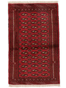 77X121 Turkaman Teppe Orientalsk Mørk Rød/Svart (Ull, Persia/Iran) Carpetvista