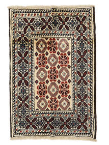 Persian Baluch Rug 83X125 Black/Brown (Wool, Persia/Iran)