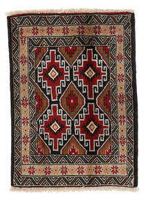  Persischer Belutsch Teppich 85X116 Schwarz/Braun (Wolle, Persien/Iran)
