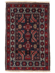  Persian Baluch Rug 85X127 Black/Dark Red Carpetvista